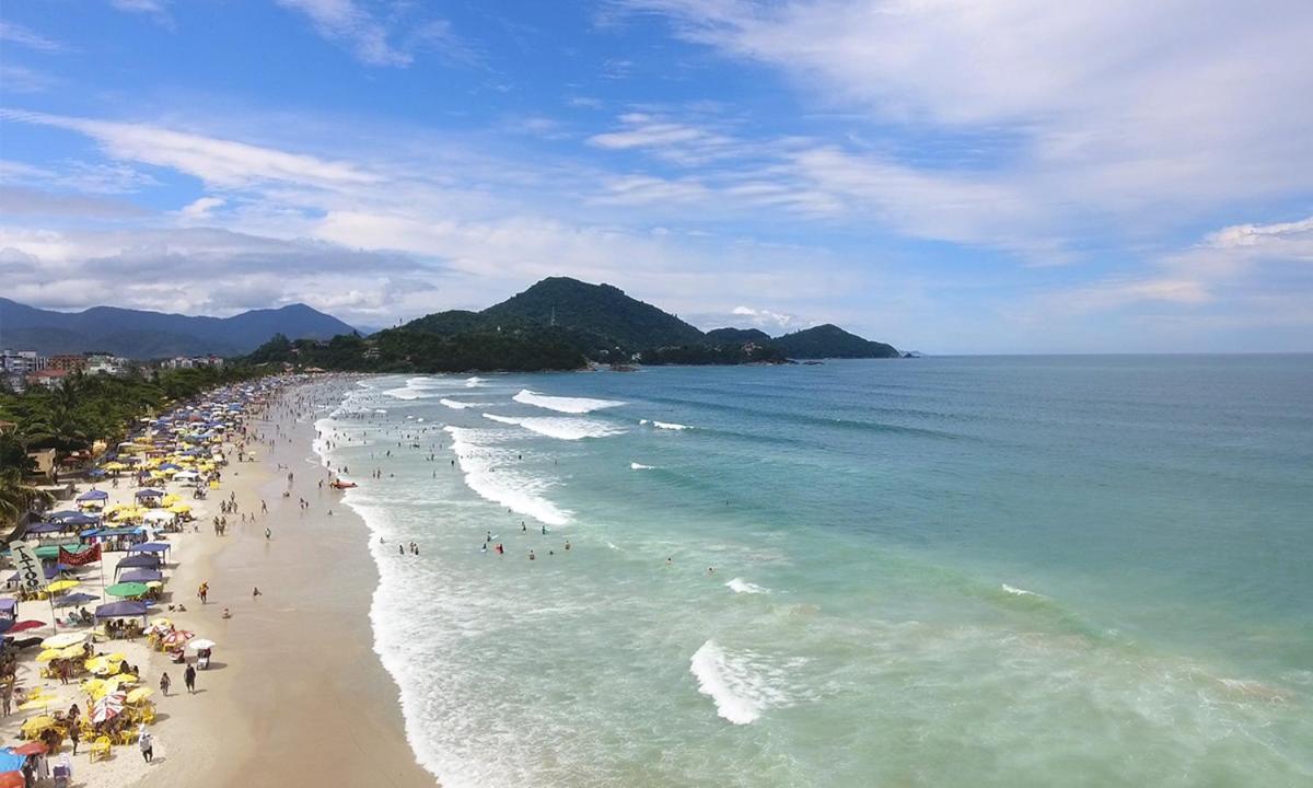 Apto 21D Piscina, 1 Vaga Na Garagem Coberta, Ar Condicionado, Churrasqueira Ubatuba Kültér fotó